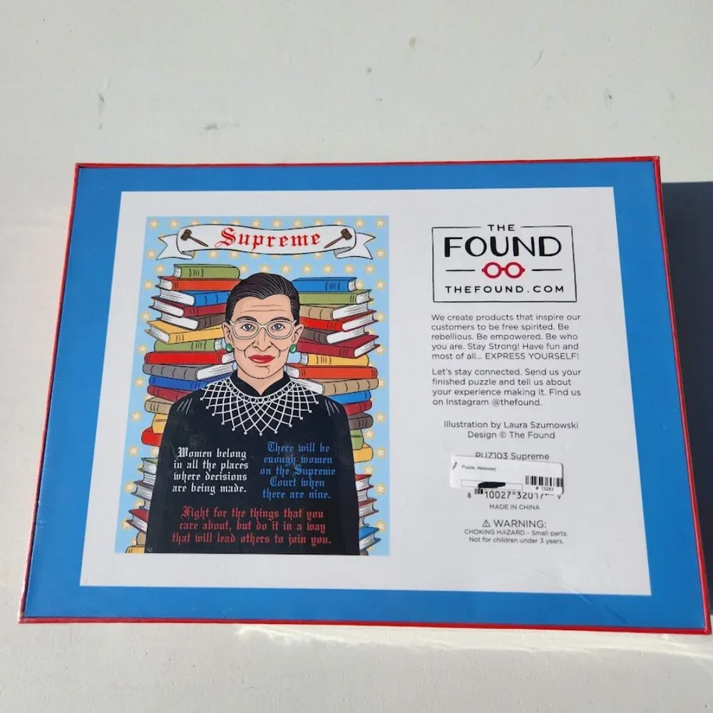 NEW Ruth Bader Ginsburg Jigsaw Puzzle 500 Piece The Found Supreme Court Women RB